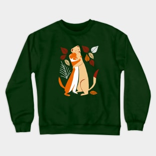 Autumn Weasel Hugs #2 Crewneck Sweatshirt